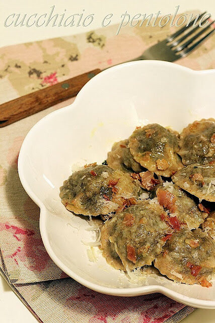 anolini al cavolo nero e cacio di pienza