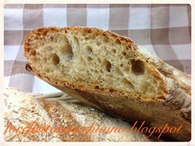 Baguette semi integrale ai 5 cereali