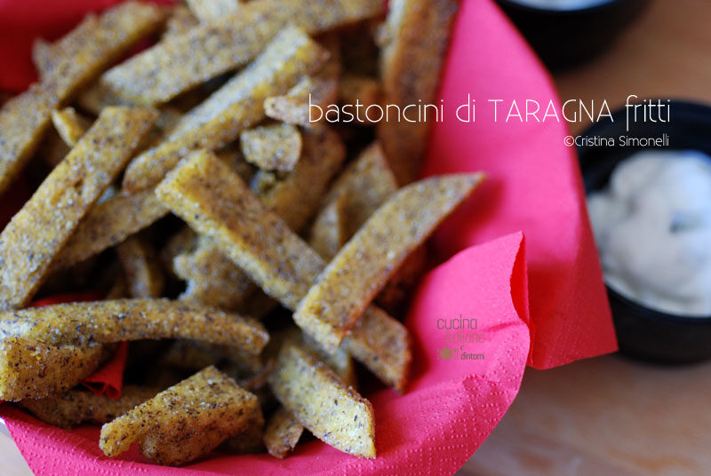 Bastoncini di taragna fritti