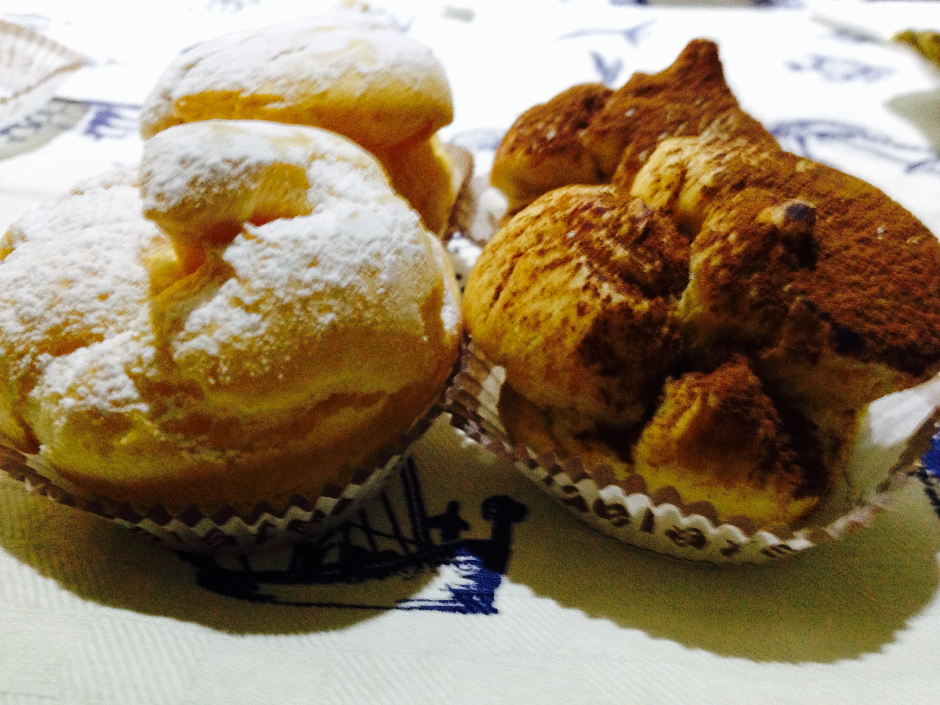 Bignè siciliani crema e cioccolato