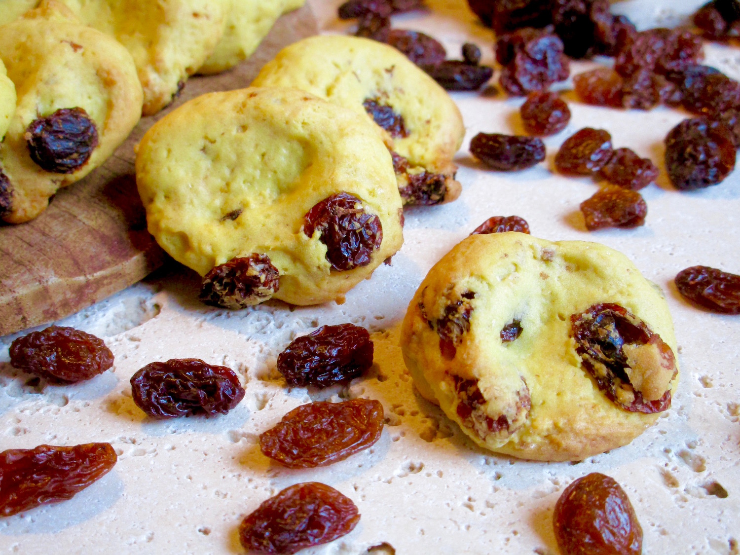 Biscotti all’Uvetta, Senza Lievito