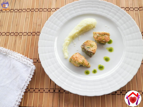 Bocconcini di salmone al sesamo