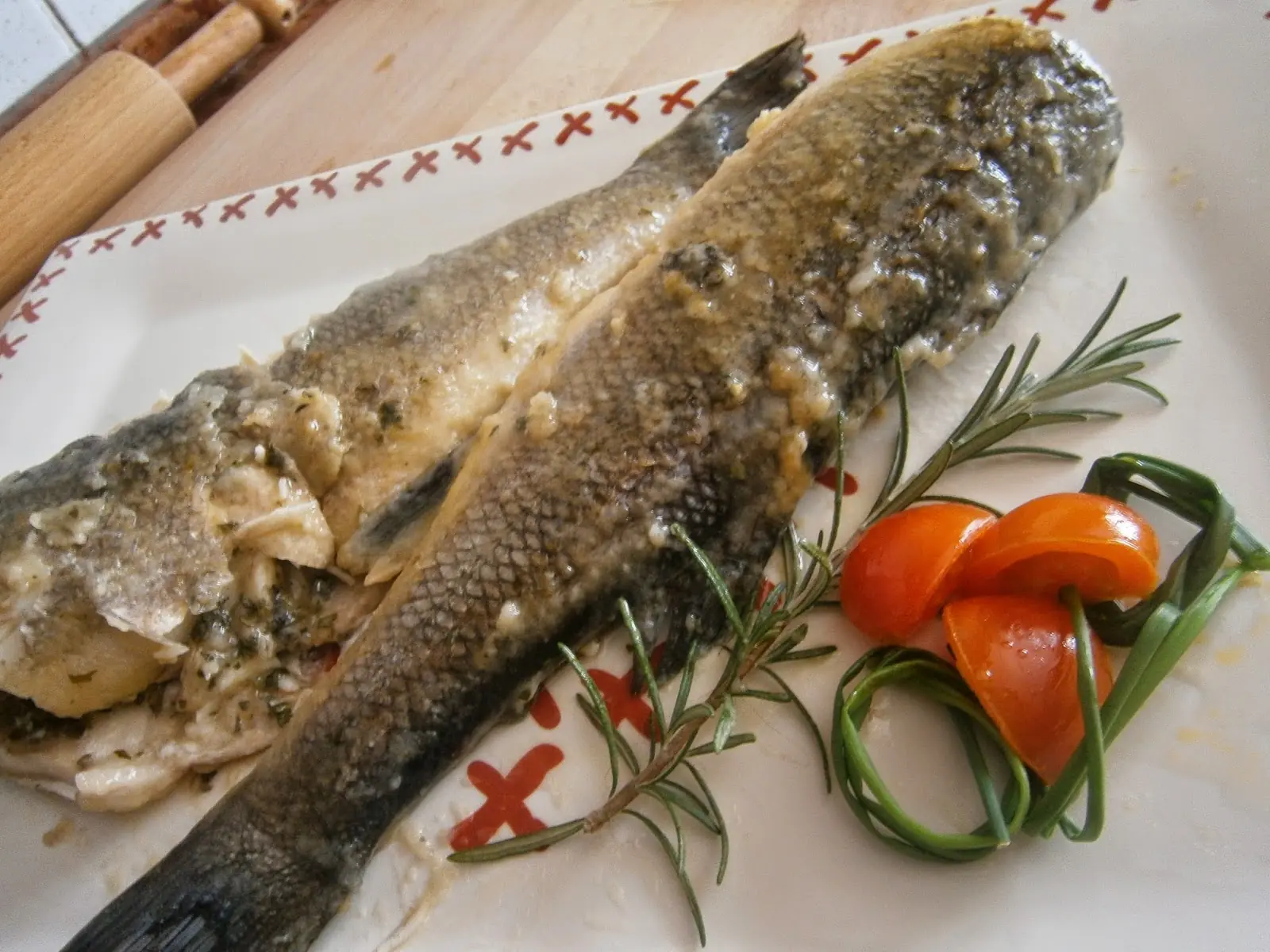 Branzino al vino