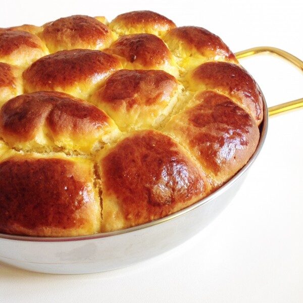 Brioche salata con mortadella