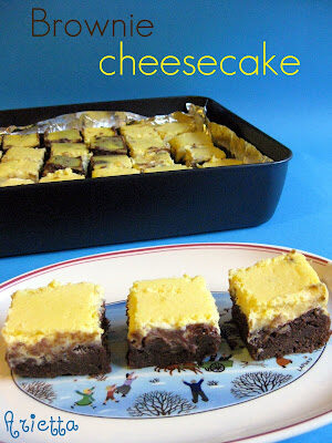Brownie cheesecake