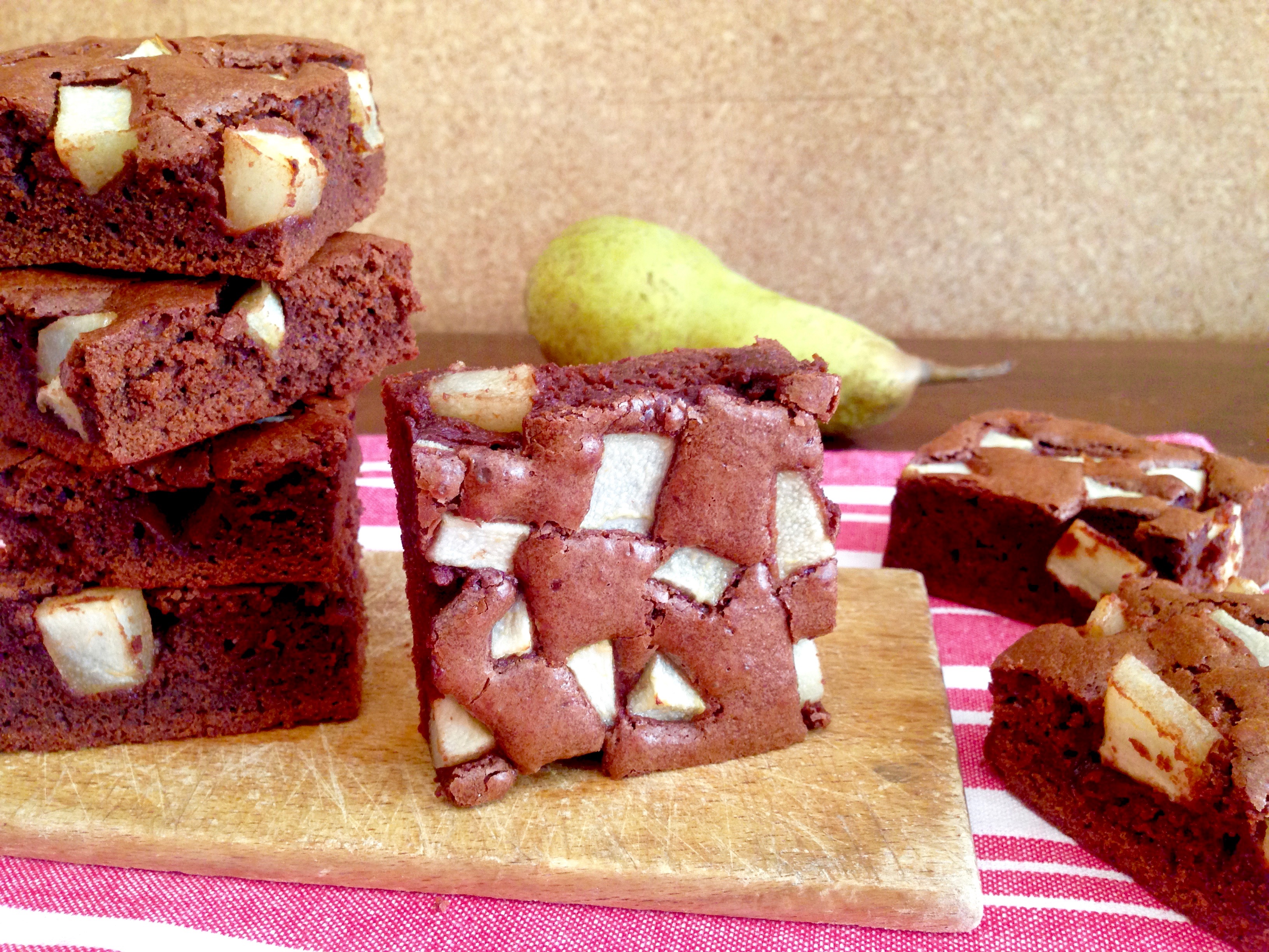 Brownies al Cioccolato e Pere