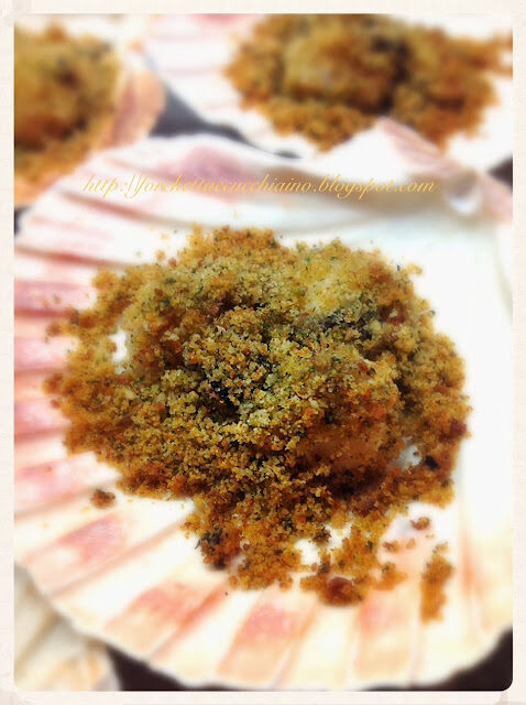Capesante gratinate al profumo di tartufo