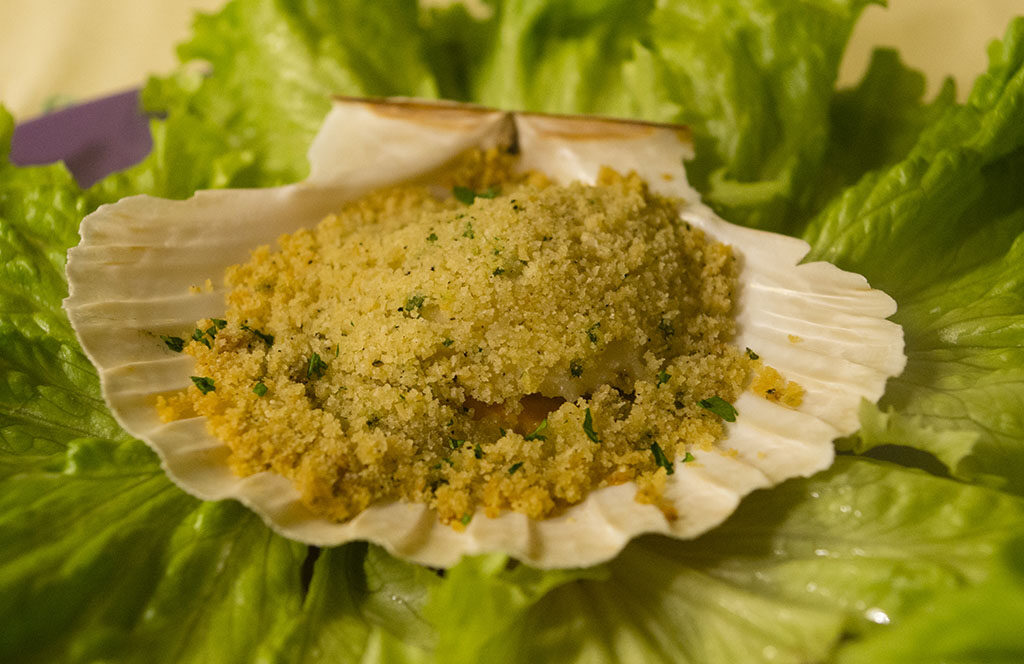Capesante gratinate in forno