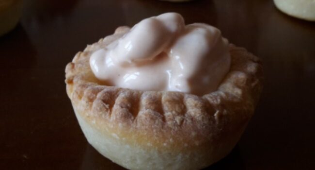 Cestini di pane con gamberetti