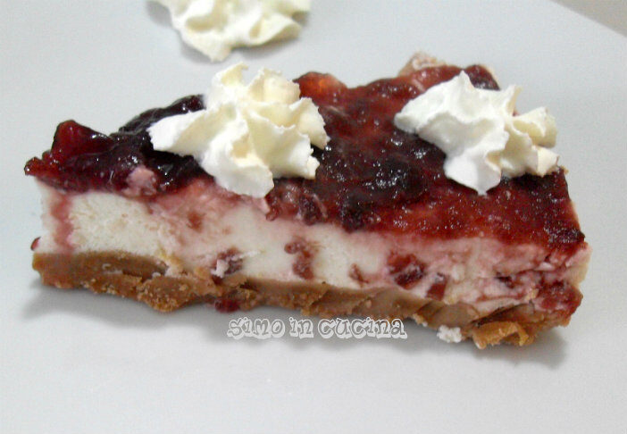 cheesecake con marmellata