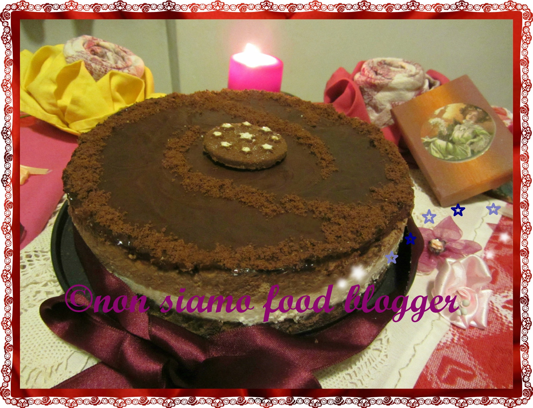 Cheesecake senza cottura alla Nutella e Mascarpone con base di Pan di Stelle