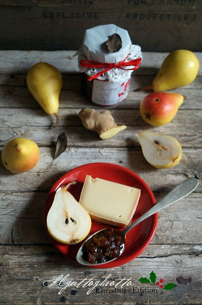 Chutney di pere, zenzero e bacche di Goji…ed è Christmas Edition!