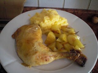 Cosce di pollo alla senape