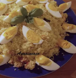 Cous cous con verdure e uova