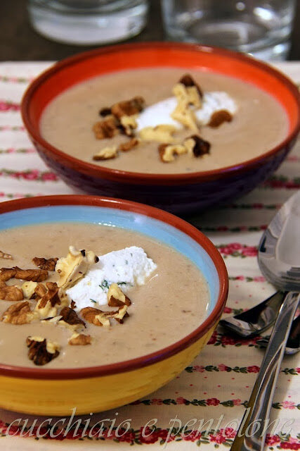 crema di castagne con ricotta, finocchietto e noci per MTC