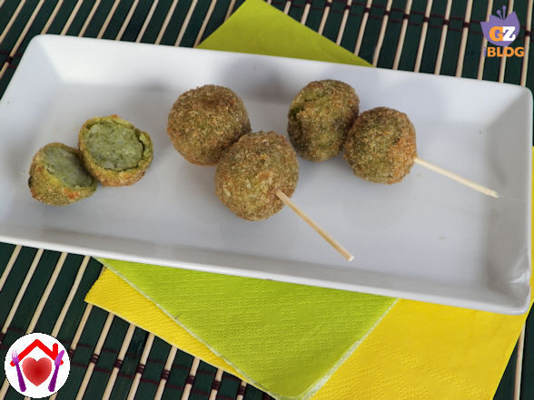 Crocchette di patate e ciuffo di carota