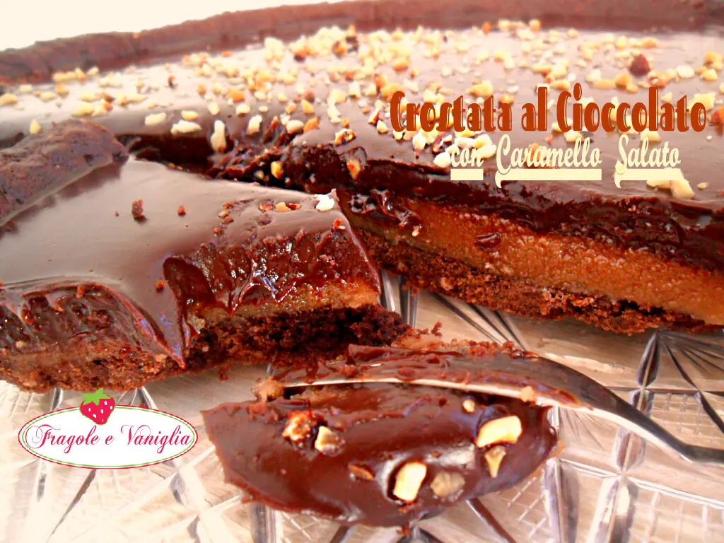 Crostata al Cioccolato con Caramello Salato
