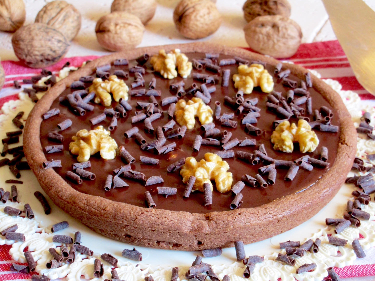 Crostata al Cioccolato e Noci