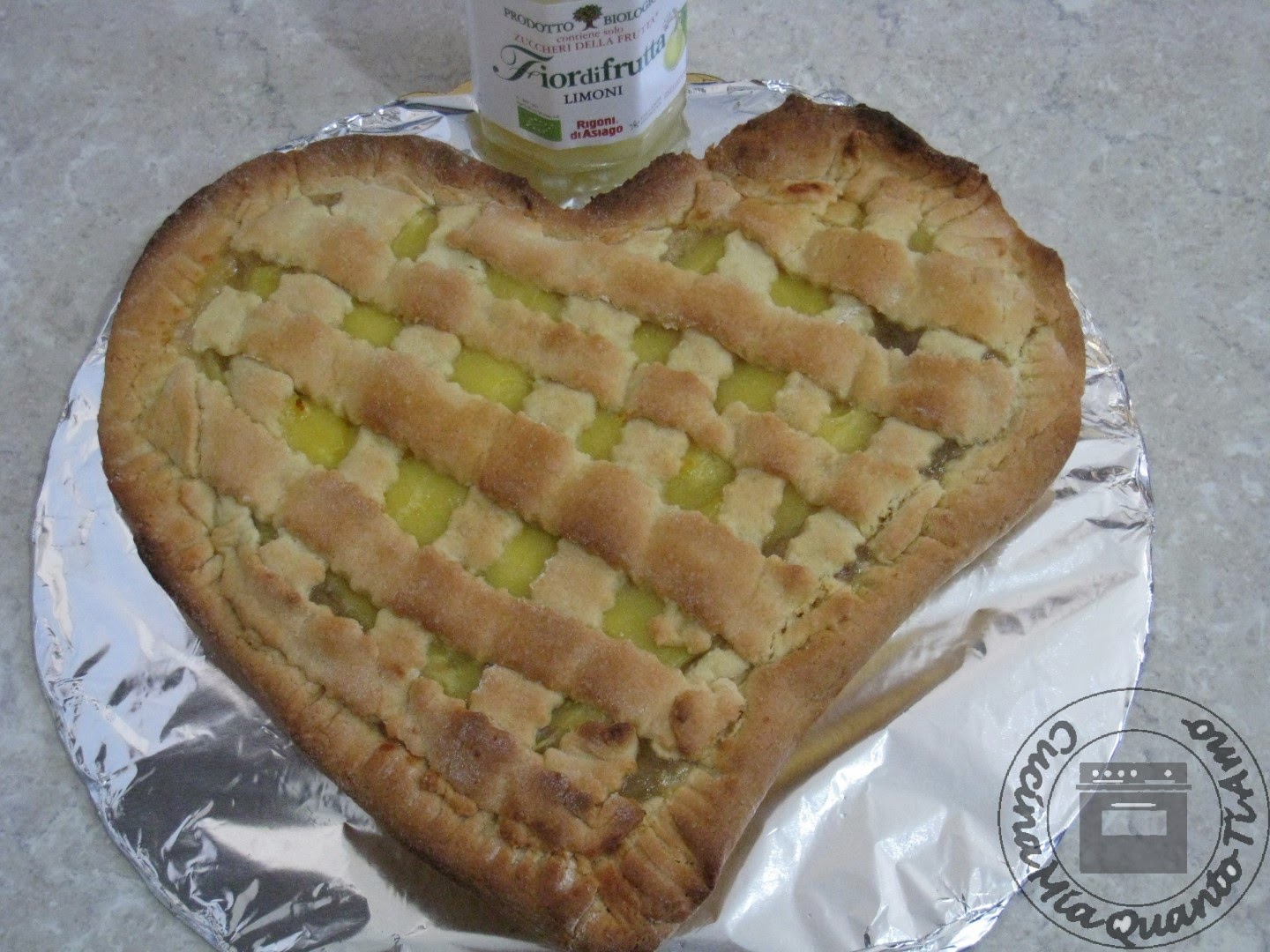 Crostata con crema di limoni