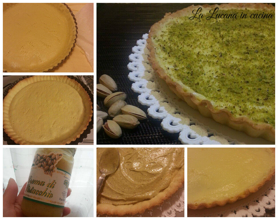 Crostata con crema e pistacchio di Bronte
