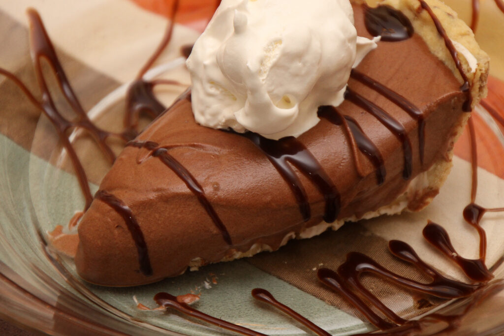 Crostata con mousse al cioccolato