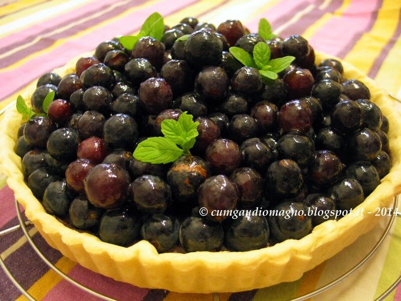 Crostata di uva fragola con cioccolato e yogurt… e frolla ancora più scientifica!