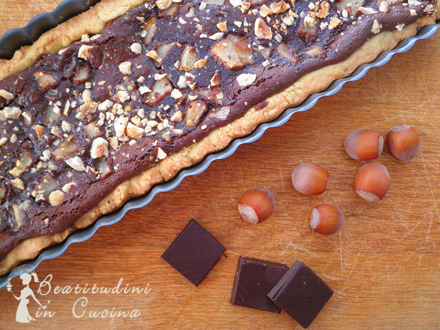 Crostata pere e cioccolato