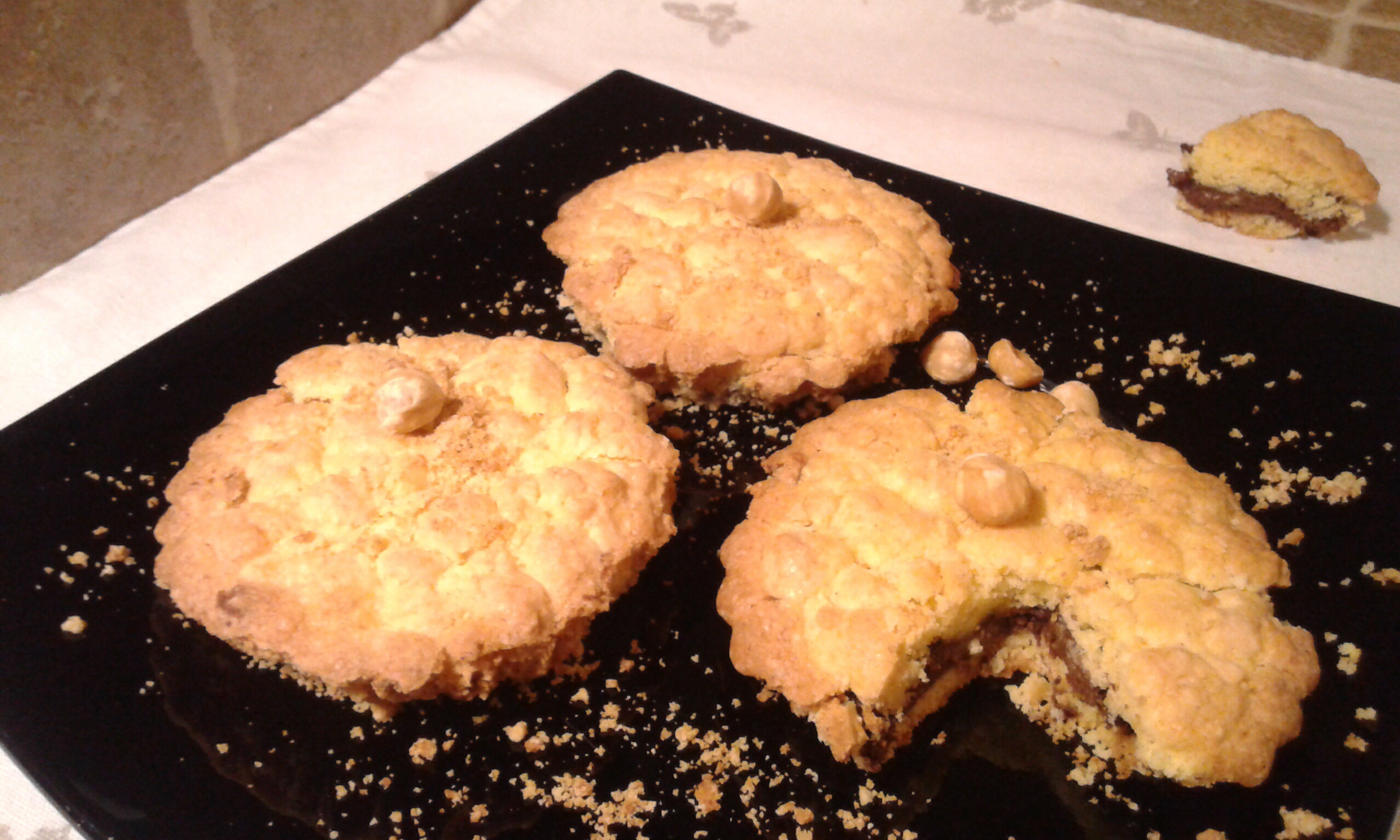 Crostatine sbrisolone senza glutine alla nutella