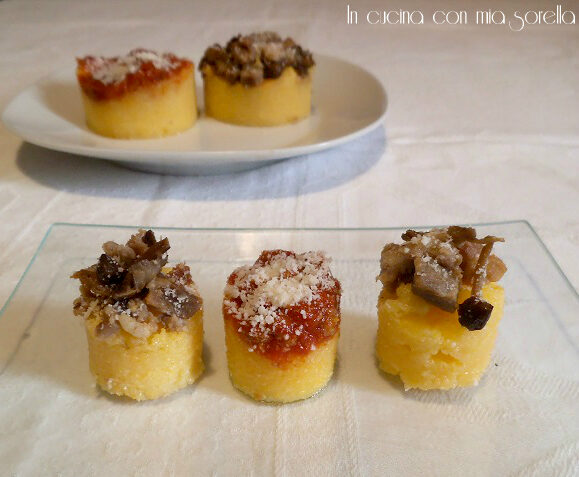 Dischetti di polenta saporiti
