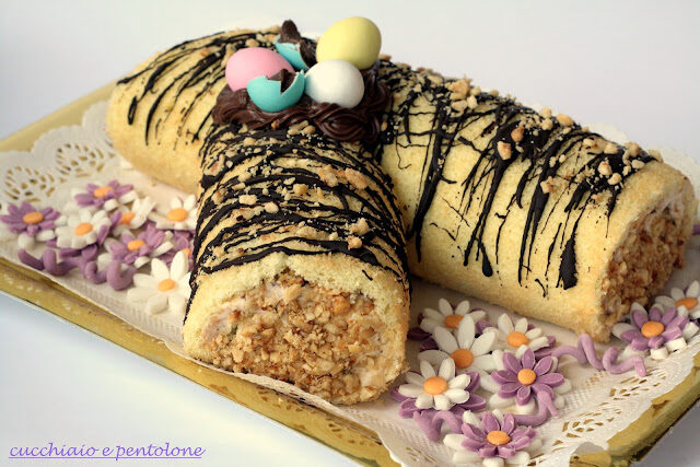 dolce di pasqua o rotolo primavera…o buon compleanno?