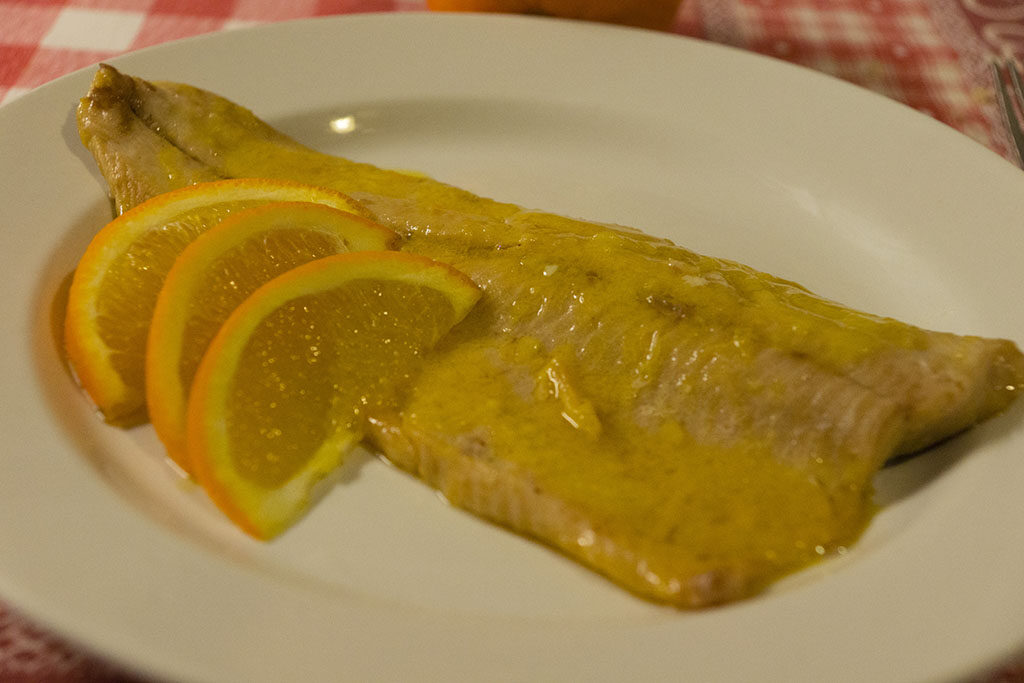 Filetti di trota salmonata agli agrumi