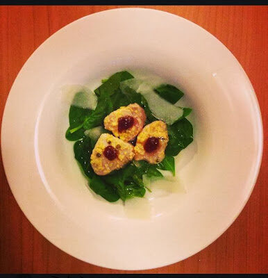 Filetto di maiale alla senape e gelatina di radicchio