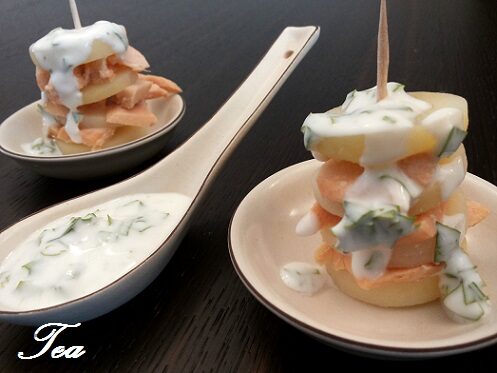Finger Food di Salmone con Panna Acida