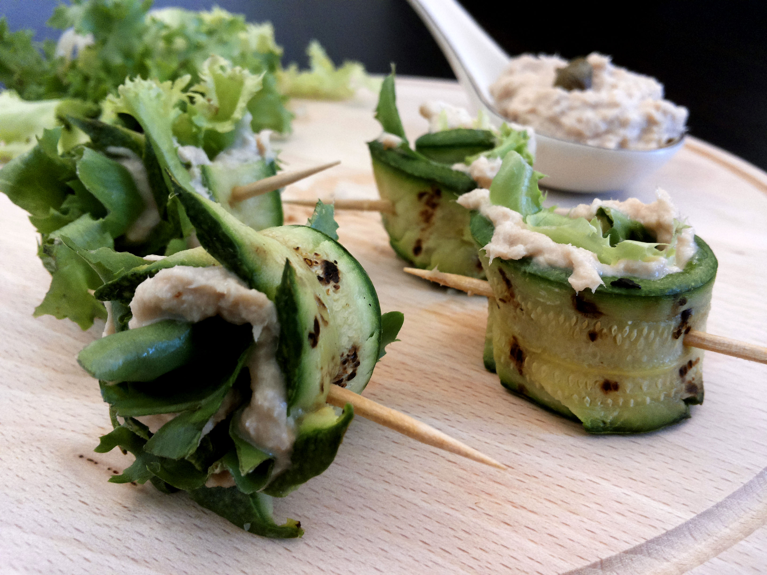 Finger Food di Zucchine Grigliate al Tonno