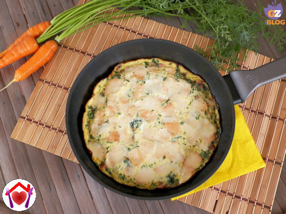 Frittata con il ciuffo delle carote