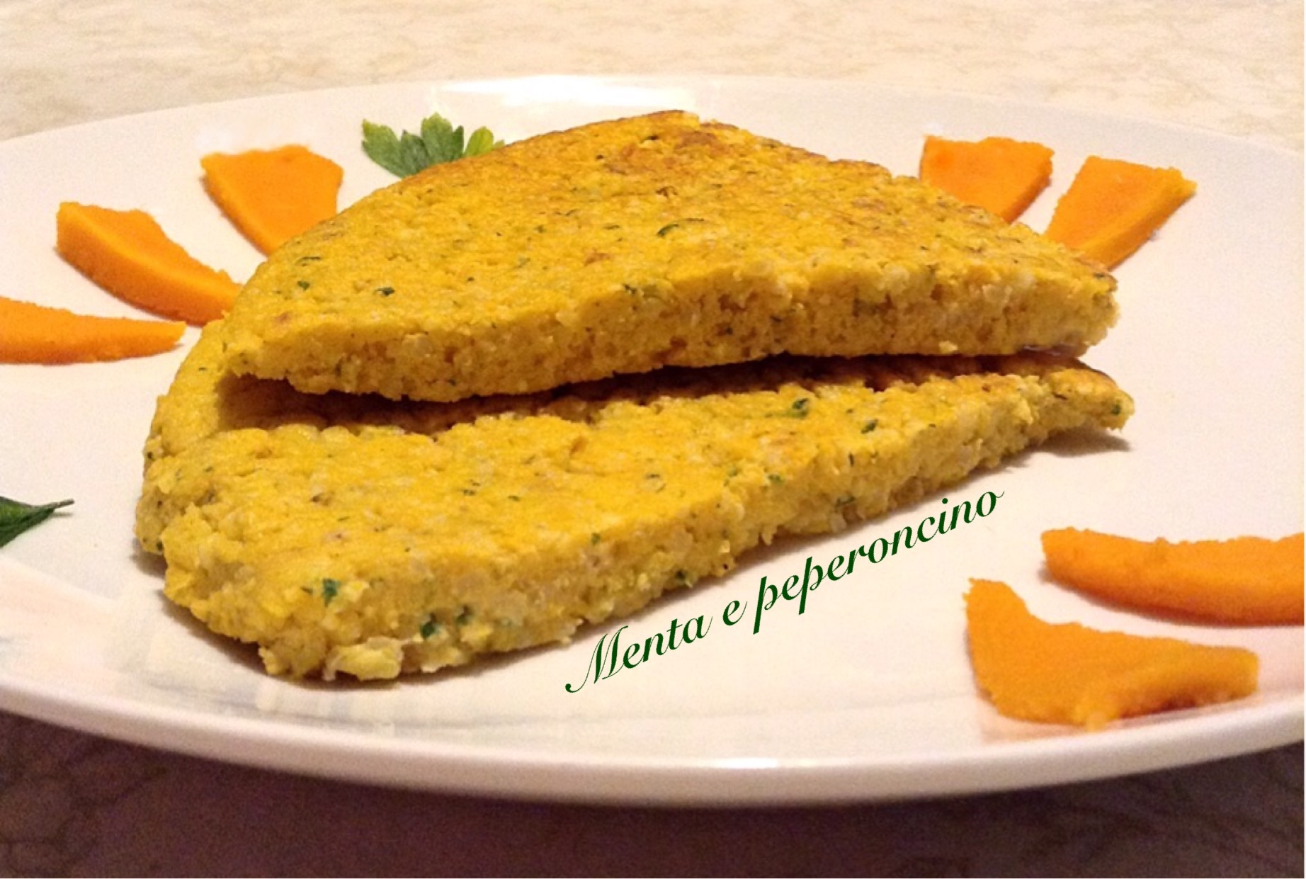 Frittata con zucca e miglio