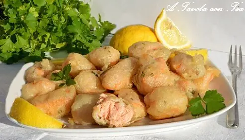 Frittelle di Salmone in Pastella