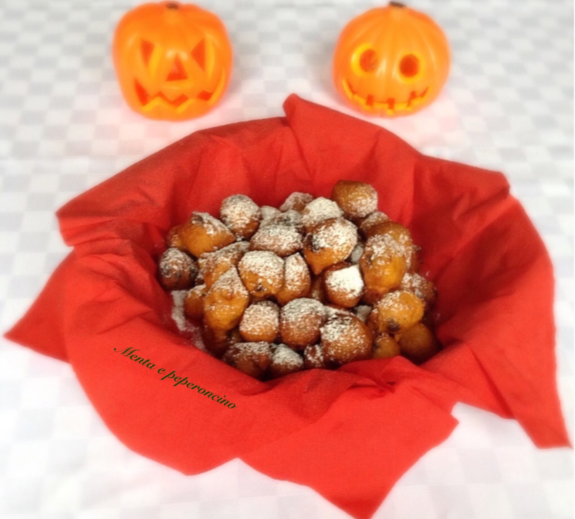 Frittelle di zucca con gocce al cioccolato