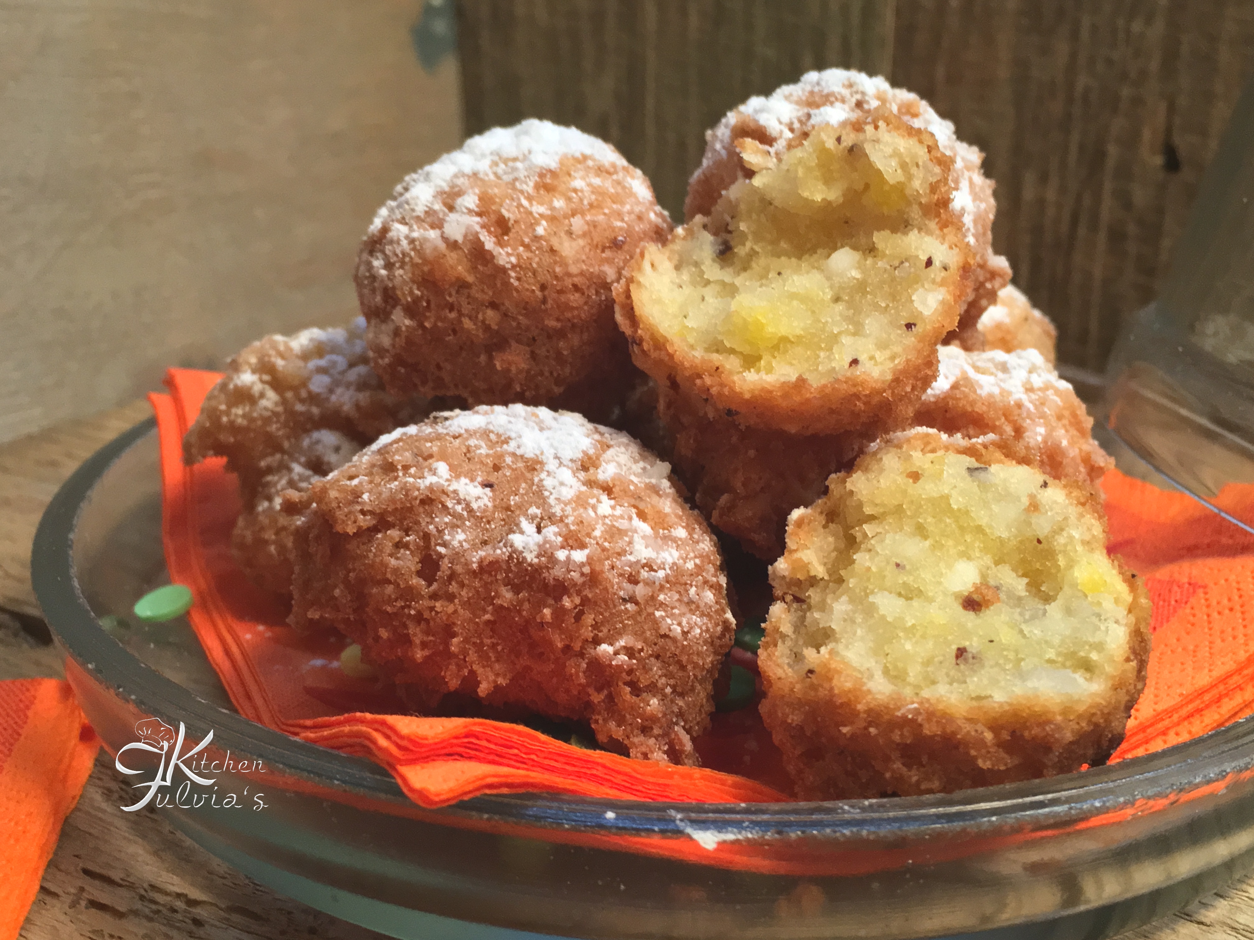 Frittelle rum e noce di cocco