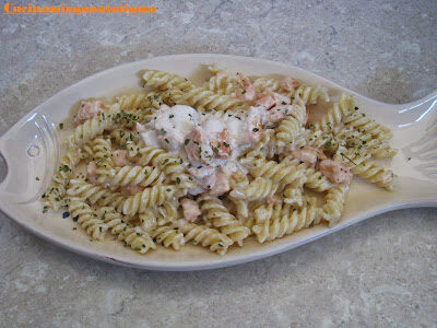 Fusilli panna e salmone