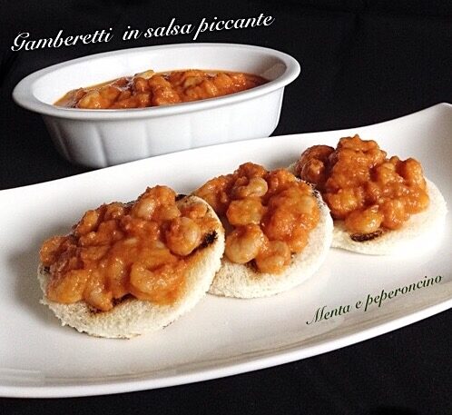 Gamberetti in salsa piccante