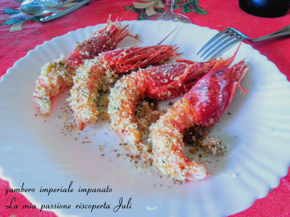 Gambero imperiale impanato