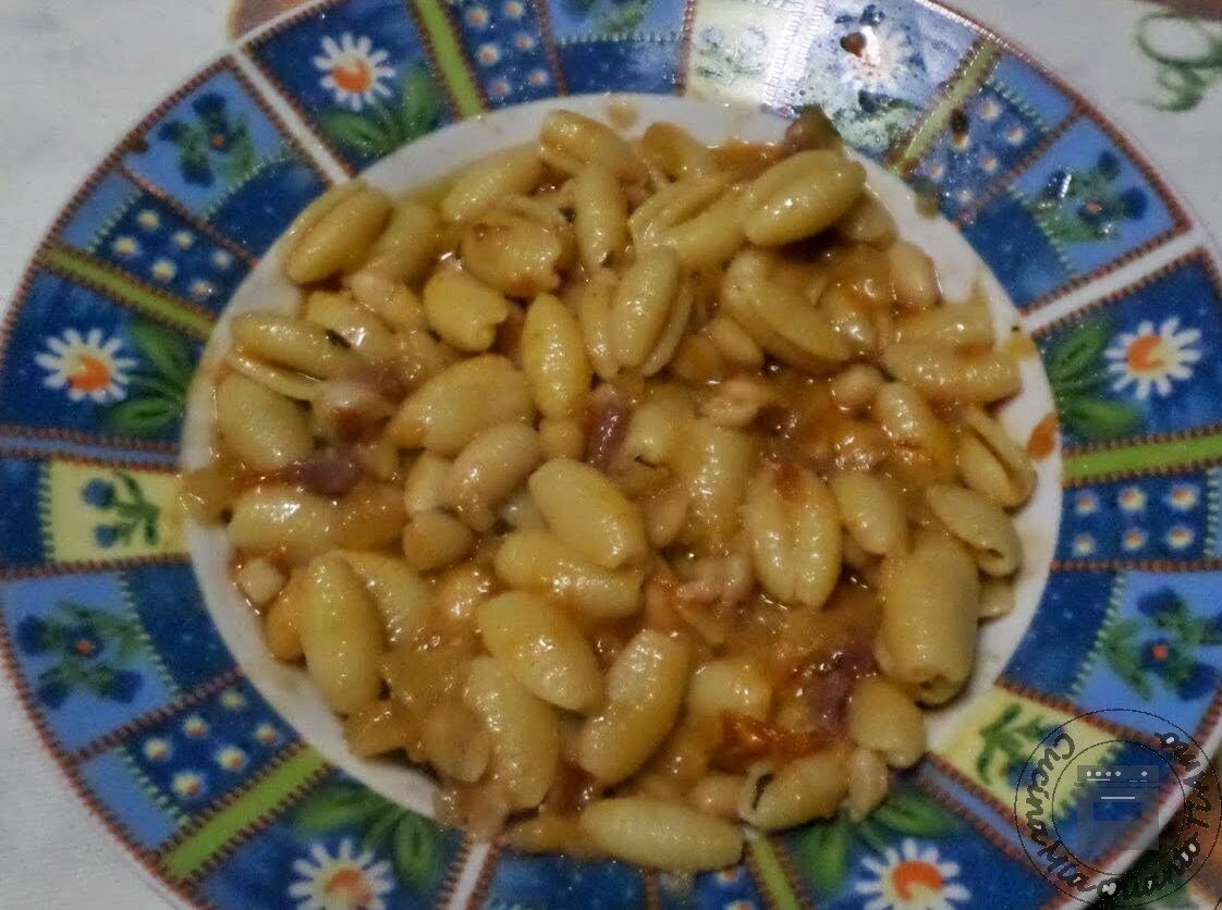 Gnocchetti con i fagioli cannellini