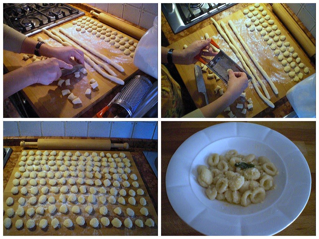 Gnocchi di farina al burro versato
