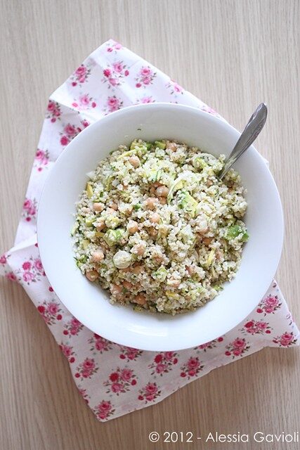 Insalata di bulgur con ceci e avocado (Cavoletto style)