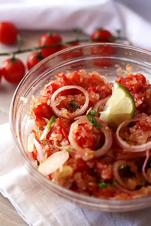 Insalata di riso shirataki agli agrumi