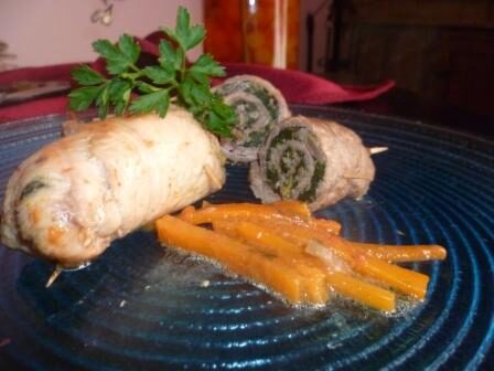 Involtini di Carne con Spinaci
