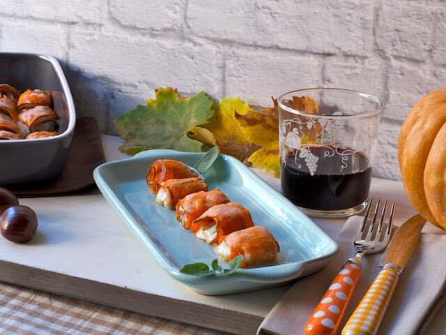 Involtini di zucca e Asiago dop