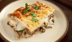 lasagne con funghi e besciamella