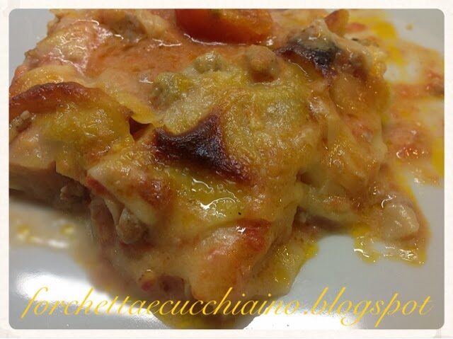 Lasagnette chiare alla salsiccia